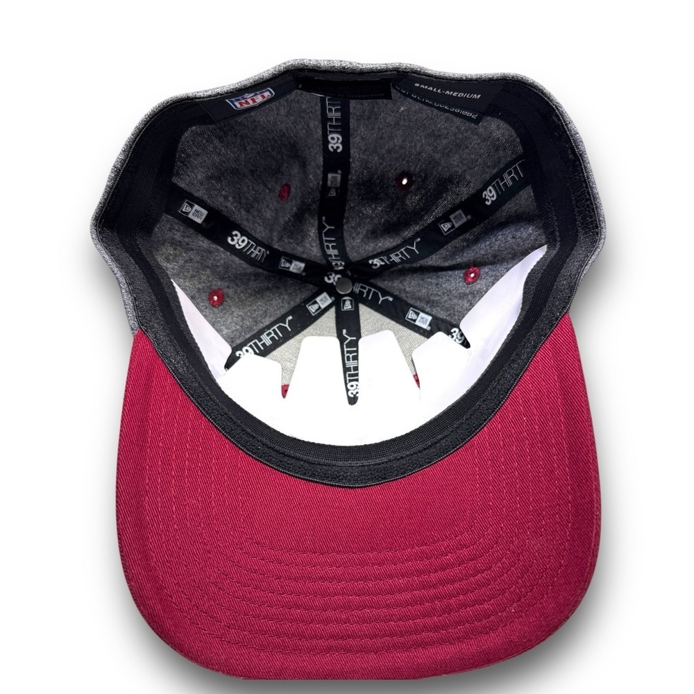 New Era 39Thirty Washington Redskins Hat Flex Fit S/M Wool Gray Blockhead NWOT - Picture 6 of 7
